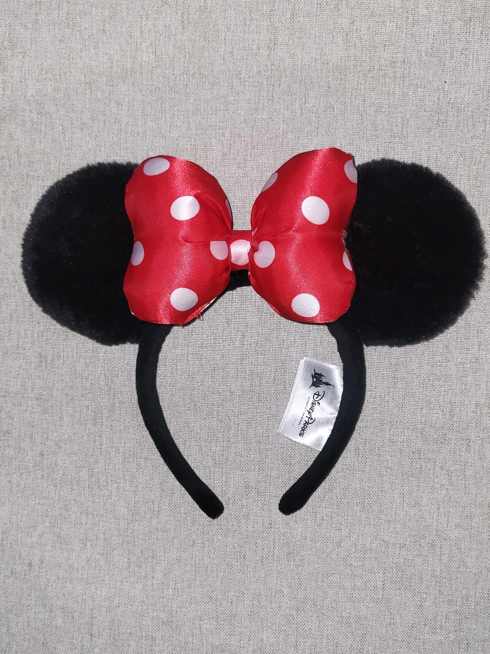 Little Girl Disney Minnie Mouse Red Polka Dot Ear Headband